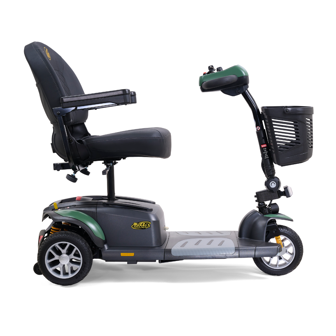 Golden GB118 BuzzAround EX 3-Wheel Long Range Travel Scooter - Army Green