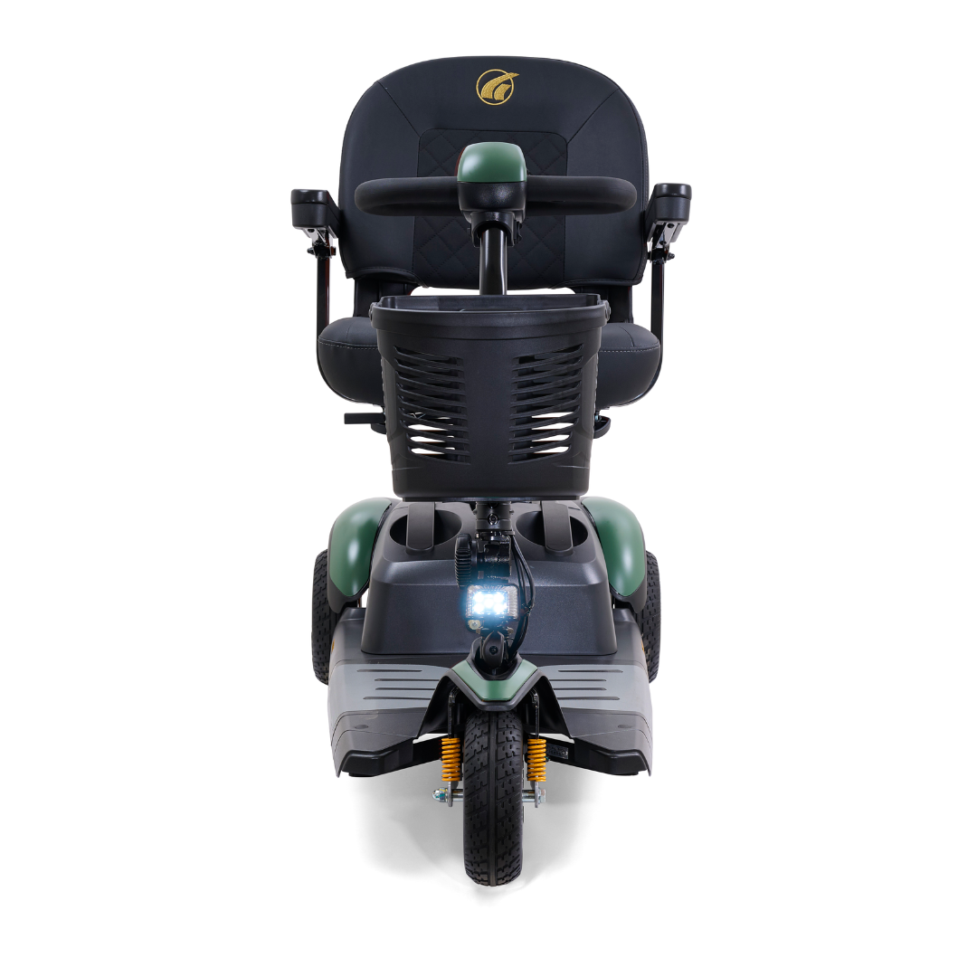Golden GB118 BuzzAround EX 3-Wheel Long Range Travel Scooter - Army Green front