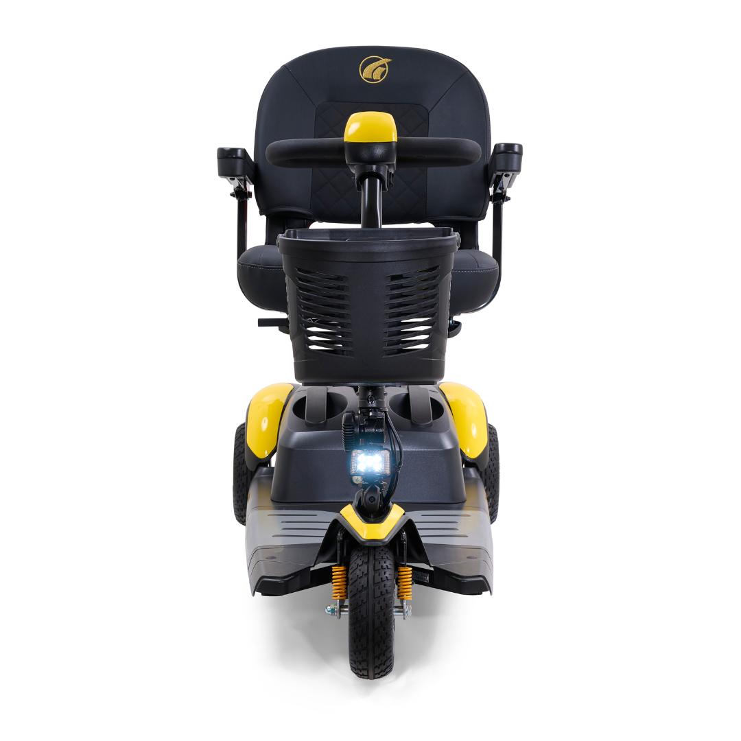 Golden GB118 BuzzAround EX 3-Wheel Long Range Travel Scooter - Canary Yellow front
