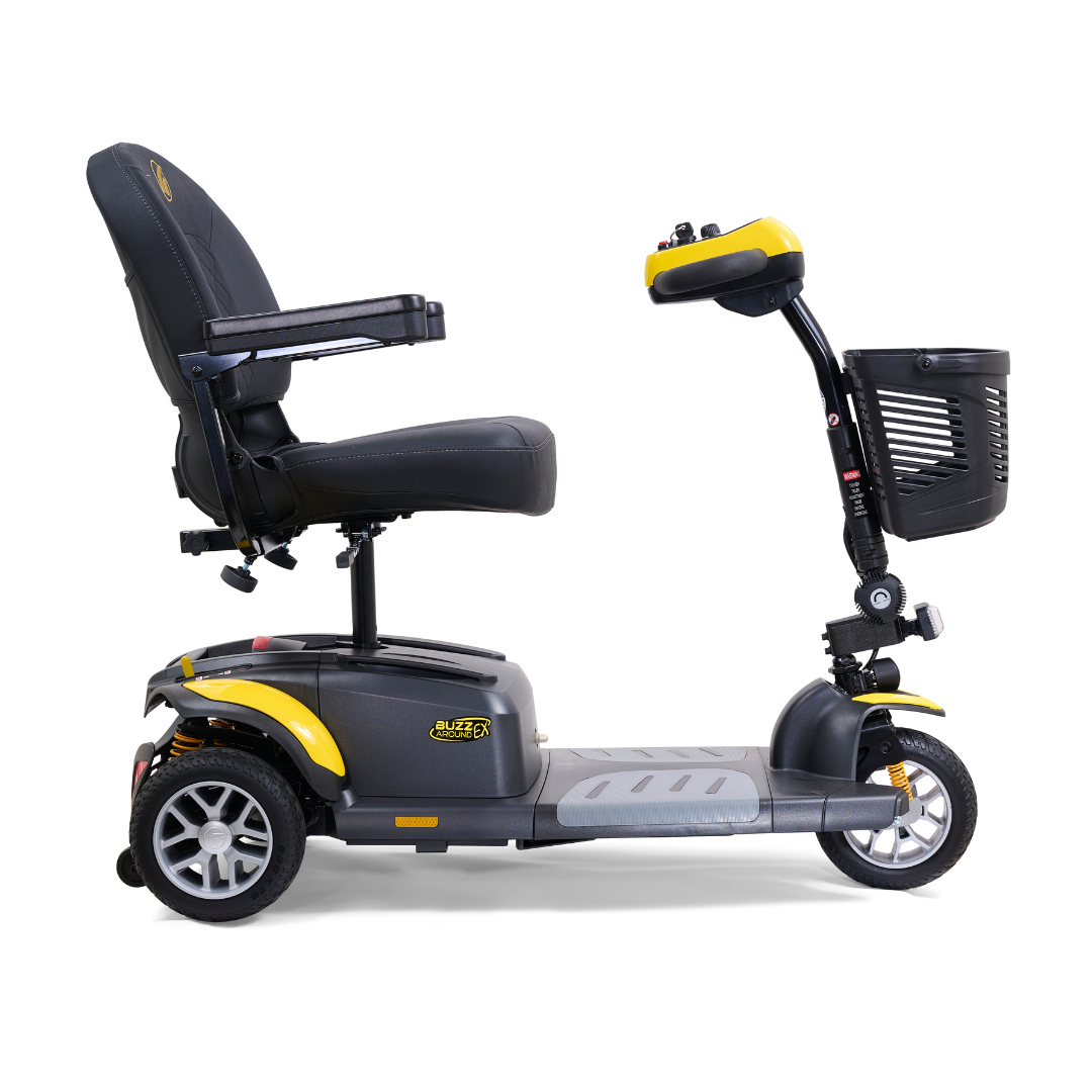 Golden GB118 BuzzAround EX 3-Wheel Long Range Travel Scooter - Canary Yellow right