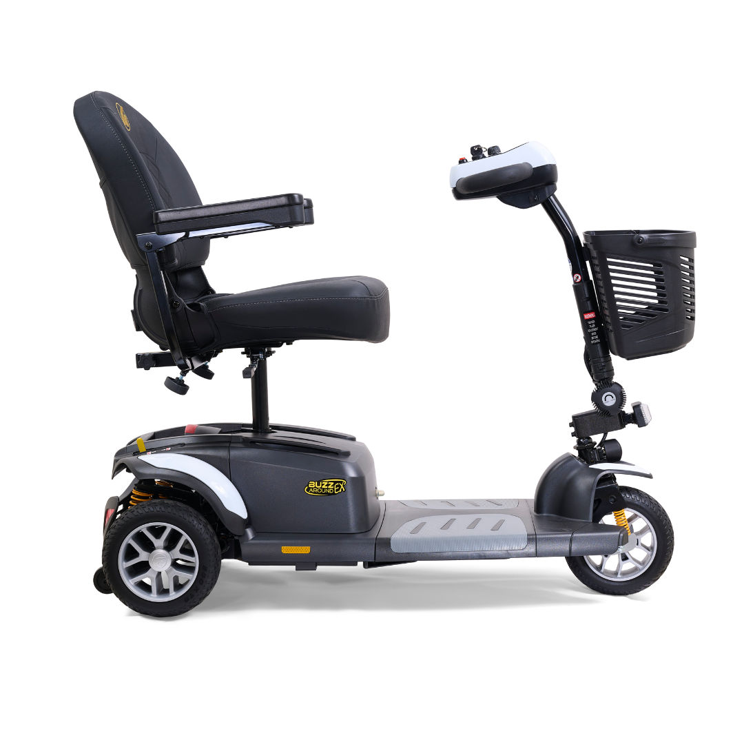 Golden GB118 BuzzAround EX 3-Wheel Long Range Travel Scooter - Crisp White right