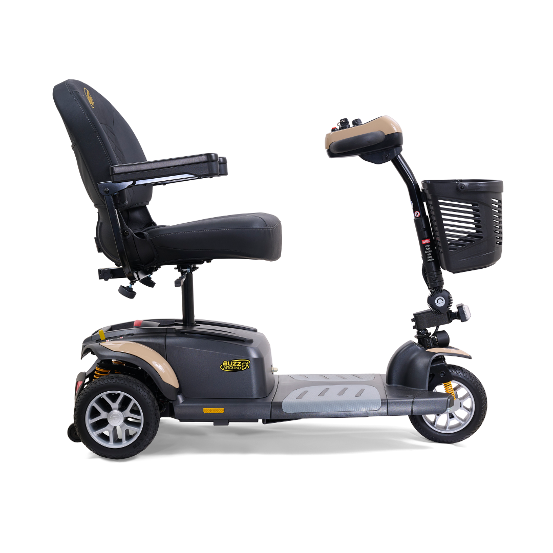 Golden GB118 BuzzAround EX 3-Wheel Long Range Travel Scooter - Desert Tan right