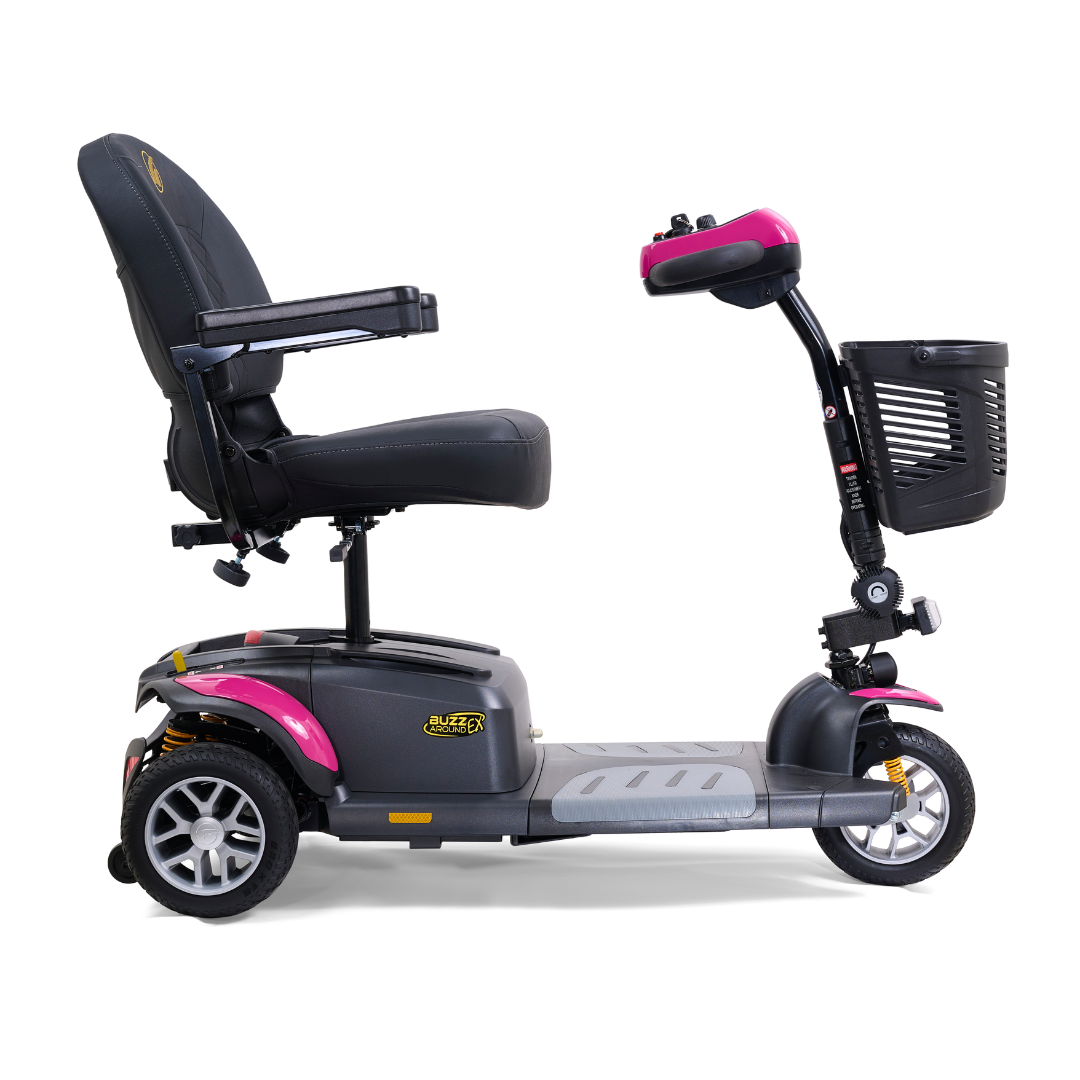 Golden GB118 BuzzAround EX 3-Wheel Long Range Travel Scooter - Orchid Pink right