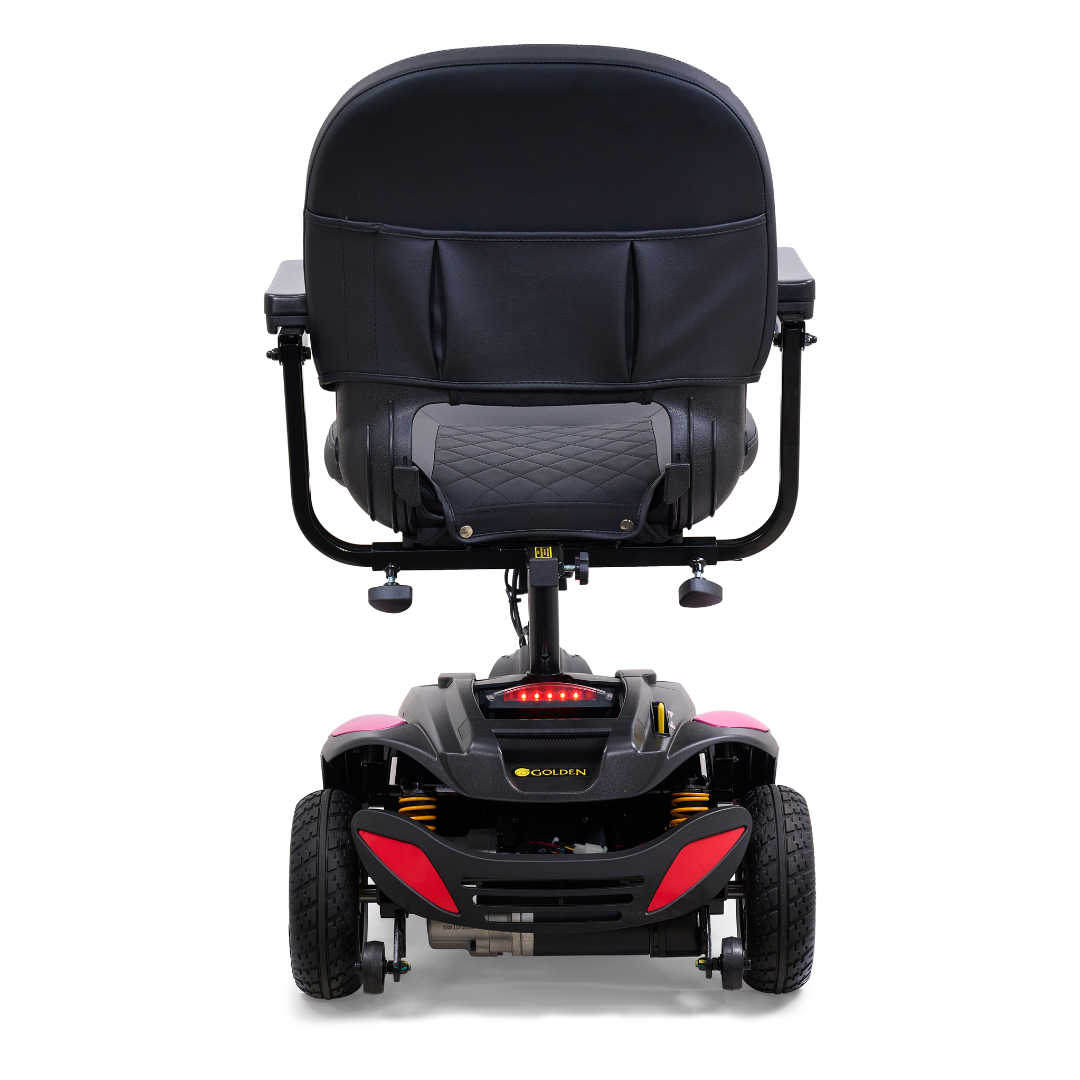 Golden GB118 BuzzAround EX 3-Wheel Long Range Travel Scooter - Red rear
