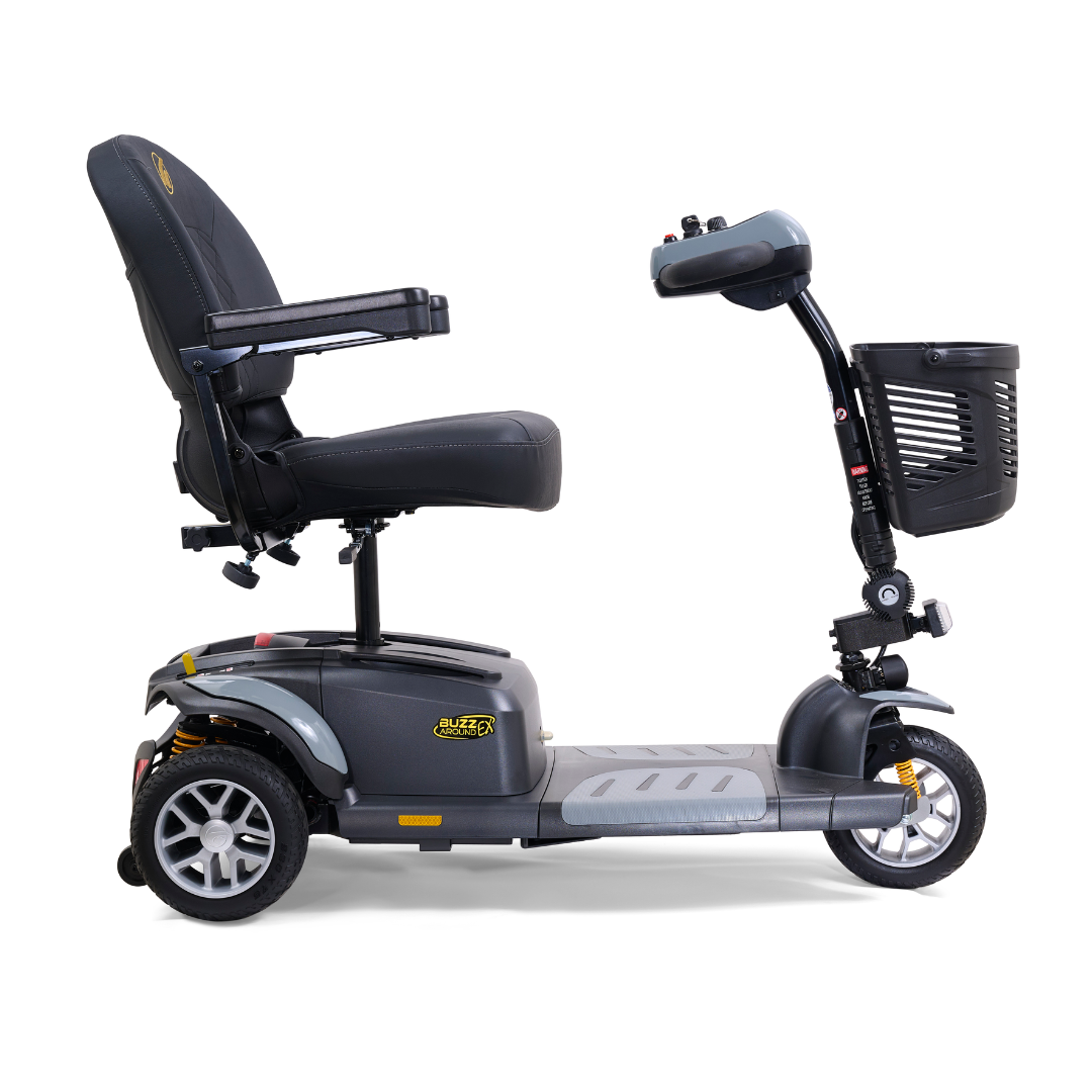 Golden GB118 BuzzAround EX 3-Wheel Long Range Travel Scooter - Stone Grey right