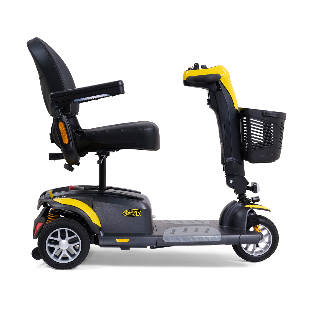 Golden Tech Buzzaround LX - Luxury 3 Wheel Portable Mobility Scooter - Canary Yellow