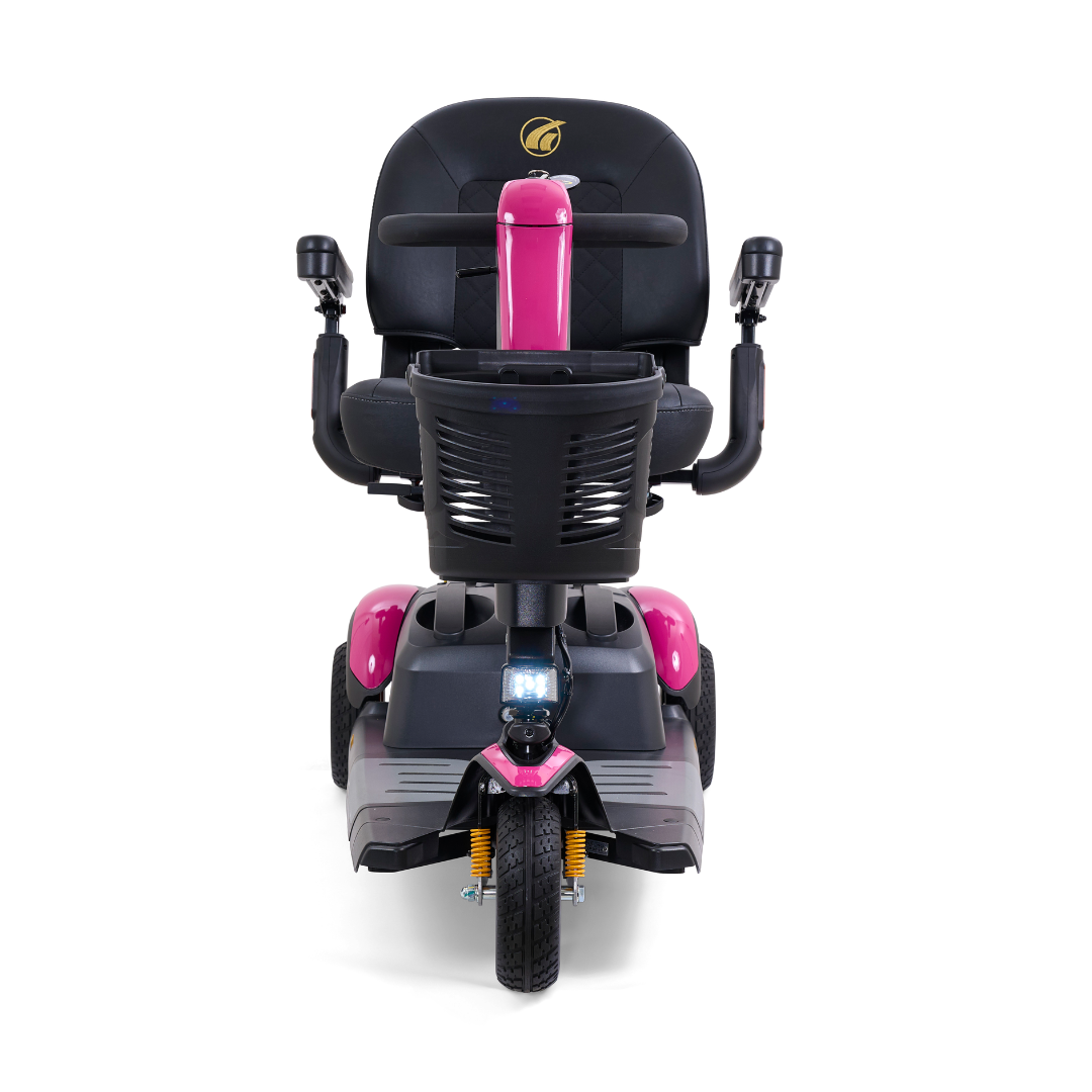 Golden Tech Buzzaround LX - Luxury 3 Wheel Portable Mobility Scooter - Orchid Pink front