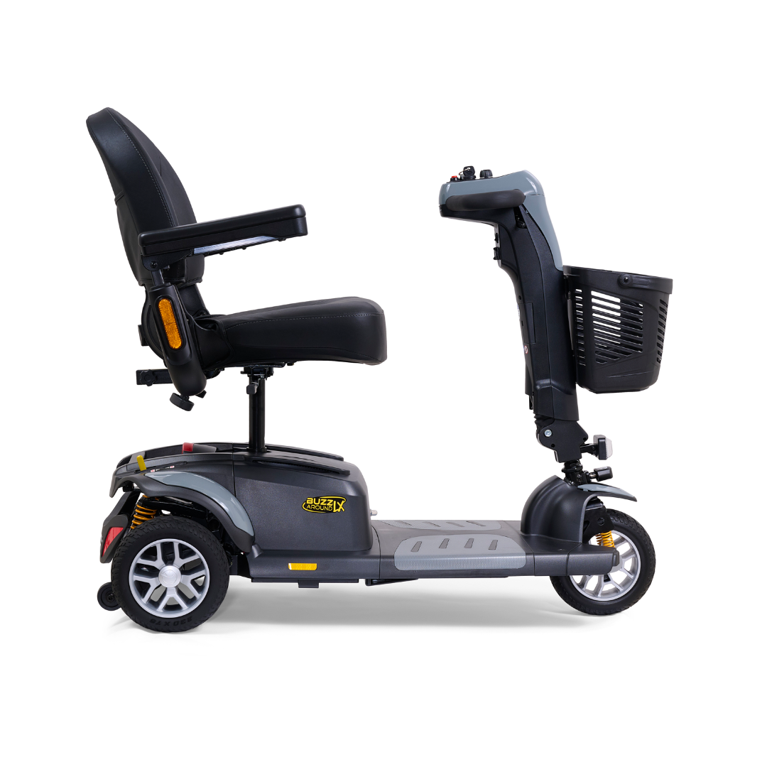 Golden Tech Buzzaround LX - Luxury 3 Wheel Portable Mobility Scooter - Stone Grey right