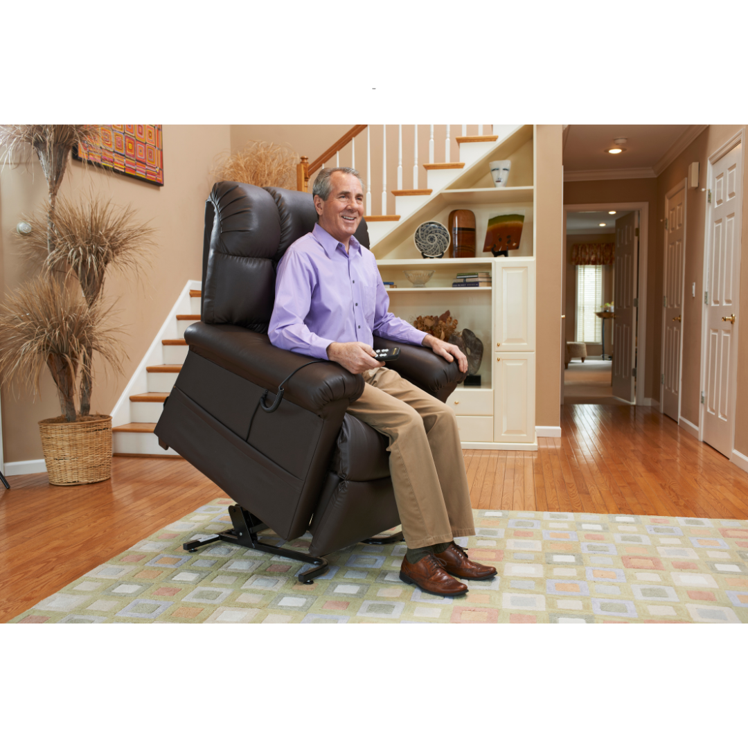 Golden Tech MaxiComfort Cloud Twilight Assisted Lift Reclining Chairs - being used indoor