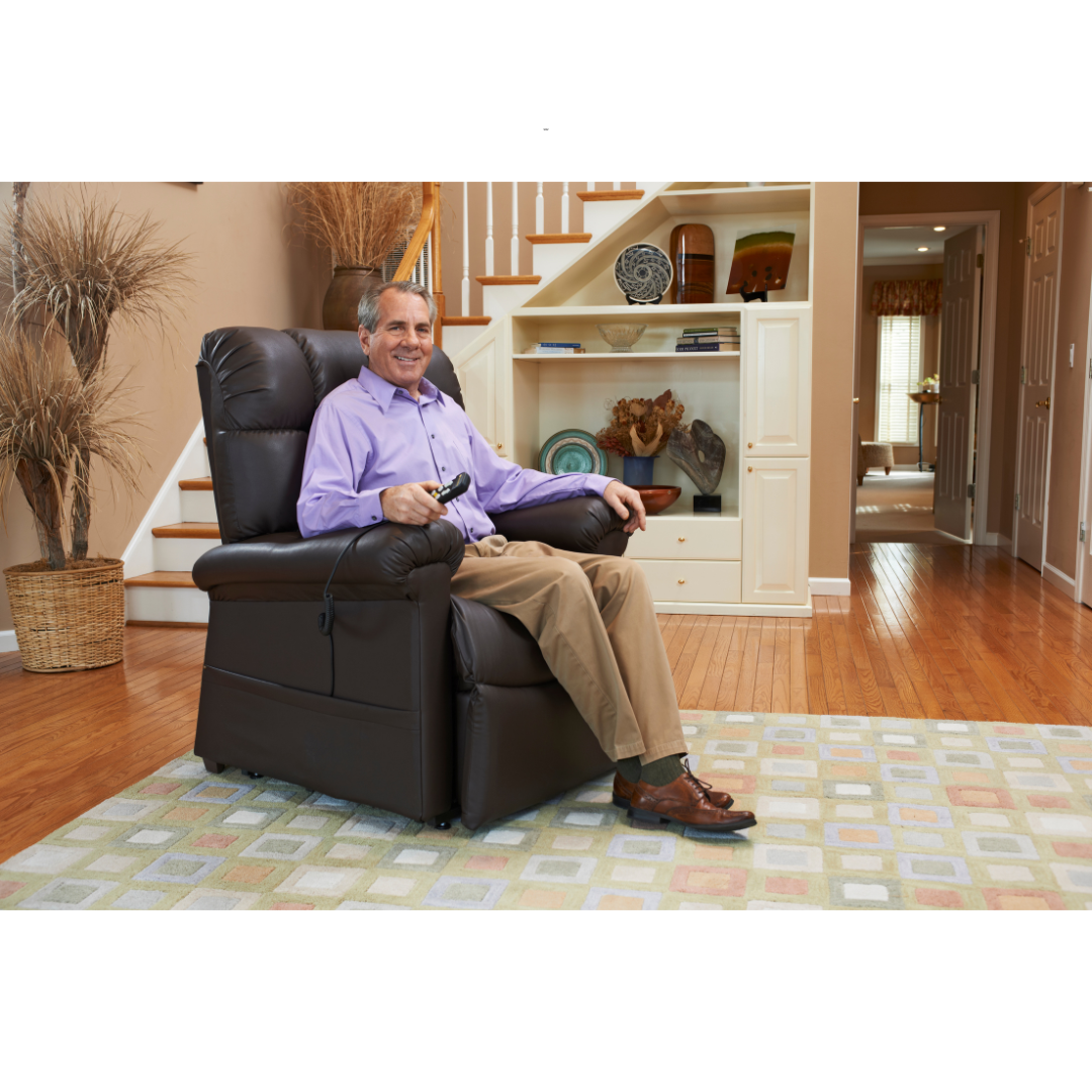 Golden Tech MaxiComfort Cloud Twilight Assisted Lift Reclining Chairs - being used indoor