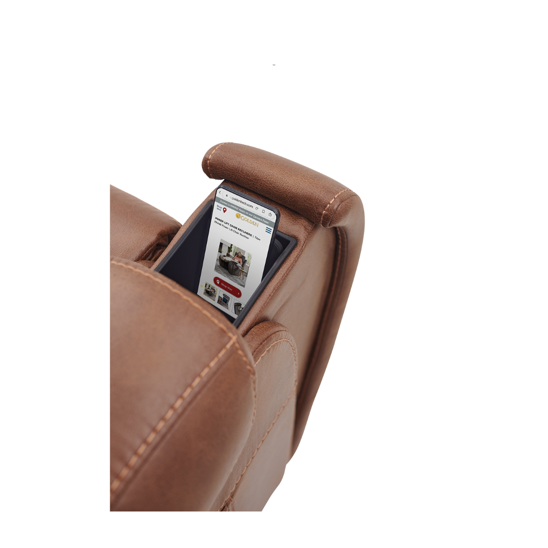 Golden Tech PR449 Titan Assisted Lift Chair Recliner with Twilight - built in wireless charger