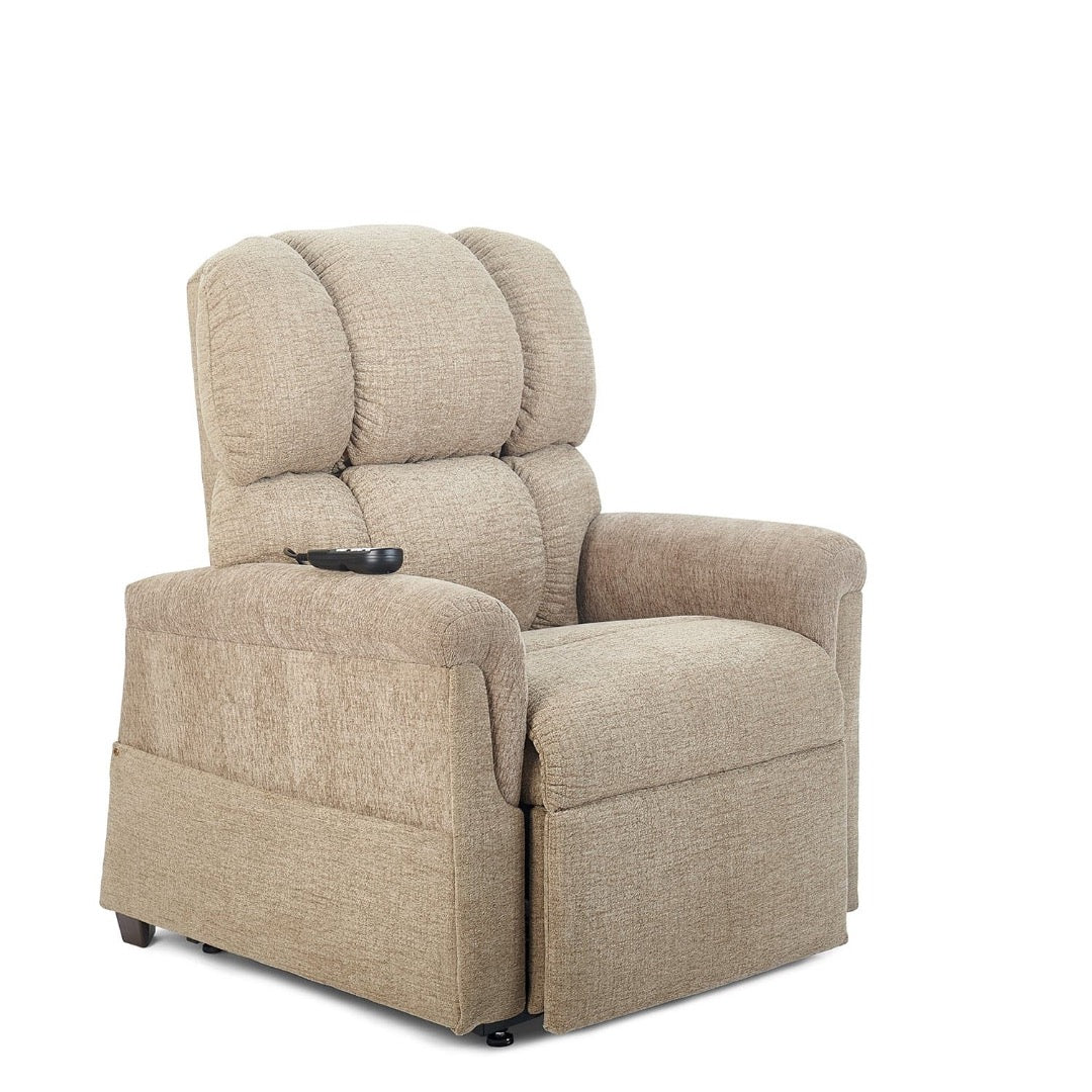 Golden Tech PR535 MaxiComforter Power Lift Recliners - Large & Tall - Sandstorm in seated front right