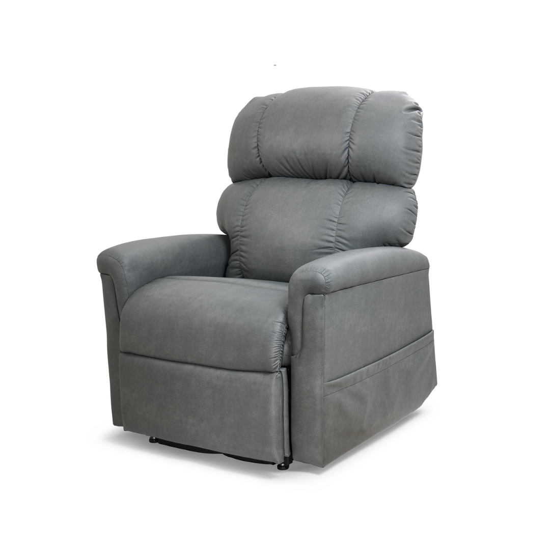 Golden Tech PR545 Recliner with Assisted Lift - Twilight & MaxiComfort Positioning - Iron in seated position