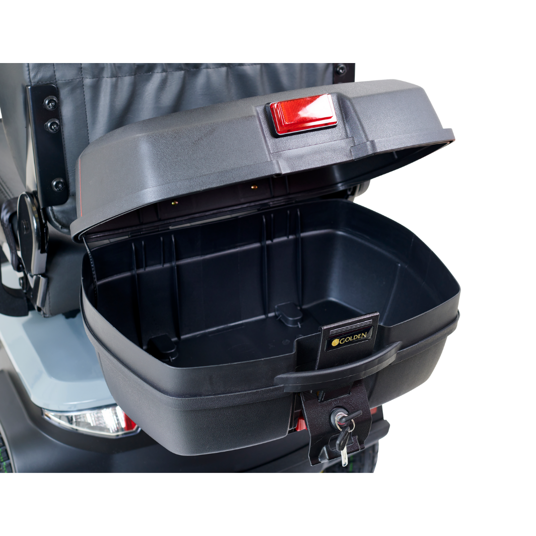 Golden Technologies Heavy Duty Golden Eagle Mobility Scooter - top box opened