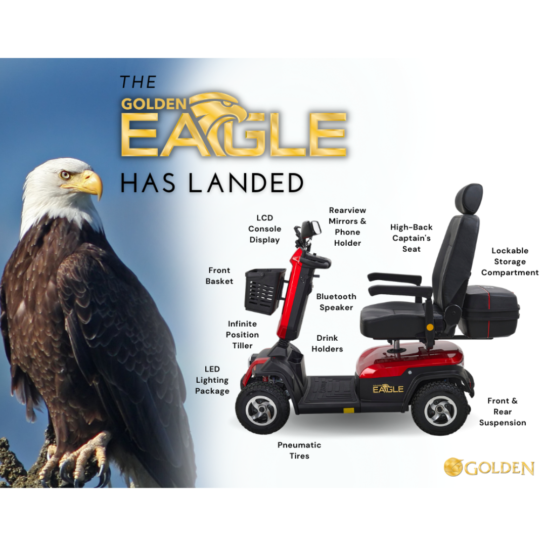 Golden Technologies Heavy Duty Golden Eagle Mobility Scooter - Features