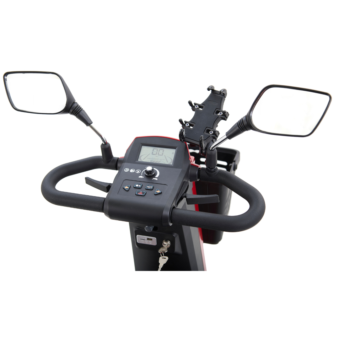 Golden Technologies Heavy Duty Golden Eagle Mobility Scooter - Steering Panel and Side Mirrors