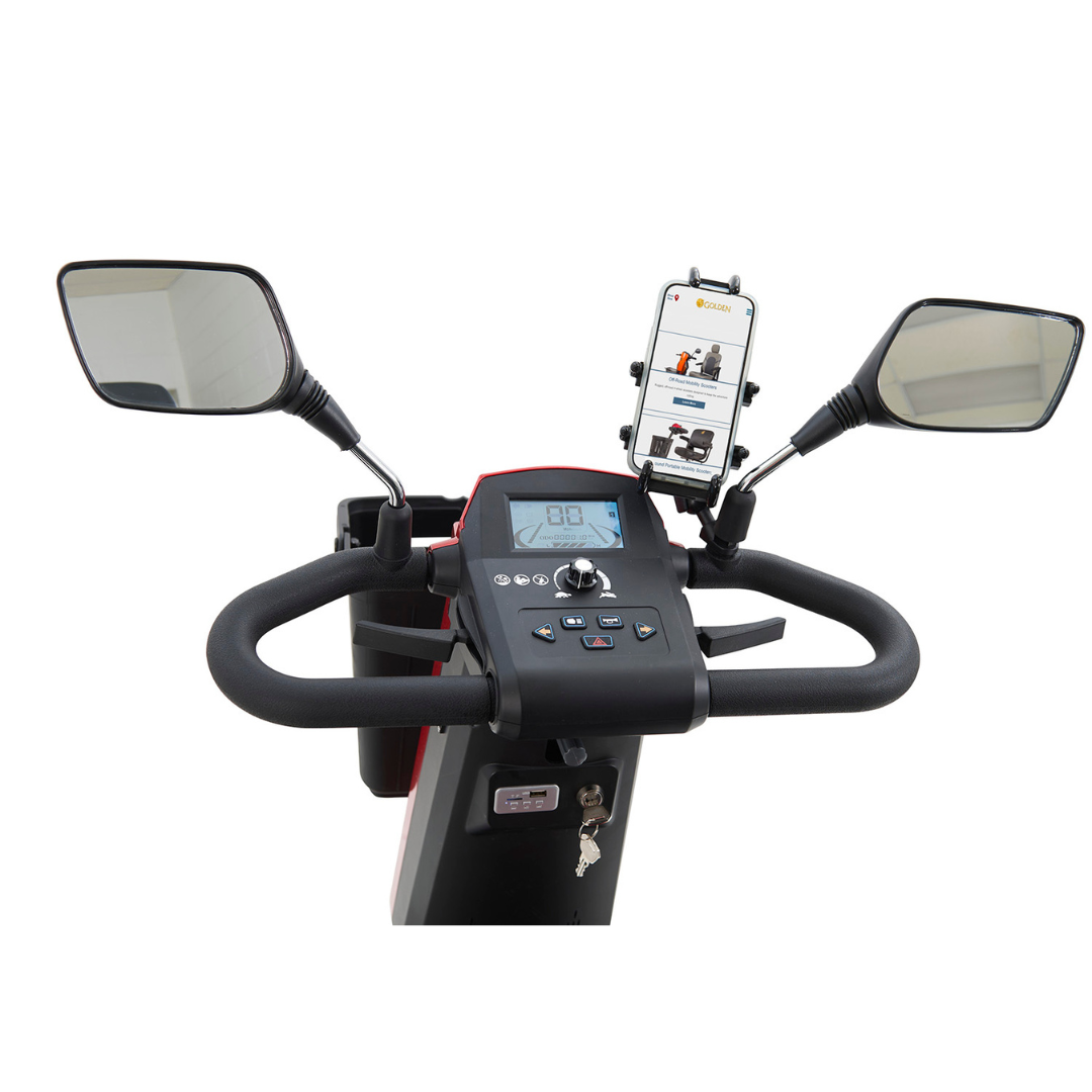 Golden Technologies Heavy Duty Golden Eagle Mobility Scooter - Steering and Side Mirrors