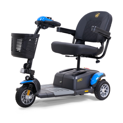Golden GB118 BuzzAround EX 3-Wheel Long Range Travel Scooter - Blue front left