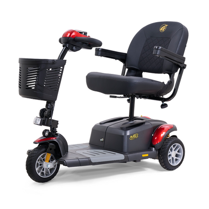 Golden GB118 BuzzAround EX 3-Wheel Long Range Travel Scooter - Red front left