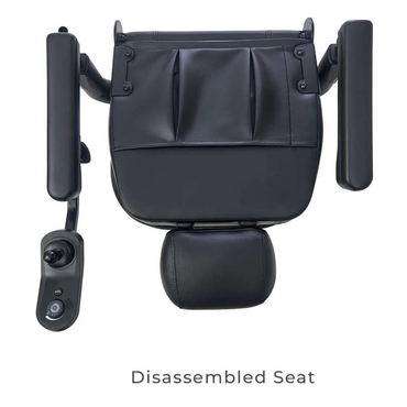 Golden Tech Buzzabout Compact Power Wheelchair with Front LED Sensor - Disassembled Seat