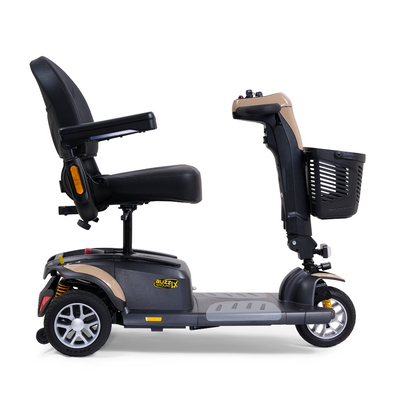 Golden Tech Buzzaround LX - Luxury 3 Wheel Portable Mobility Scooter - Desert Tan