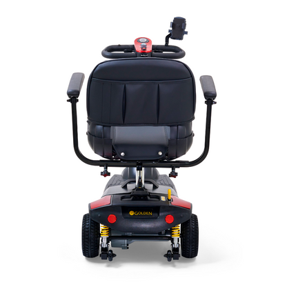 Golden Tech Buzzaround XLS-HD 3-Wheel Portable Scooter with Suspension - Red variant rear