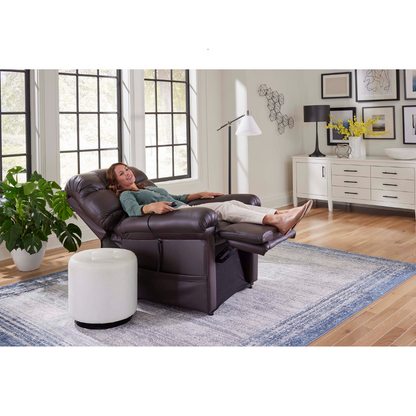 Golden Tech MaxiComfort Cloud Twilight Assisted Lift Reclining Chairs - Black Onyx being used indoor