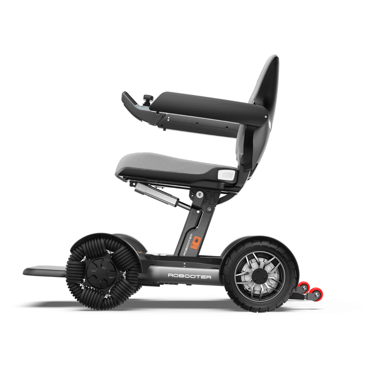 Robooter X40 Automatic Folding All-Terrain Electric Smart Wheelchair - Carbon Black left