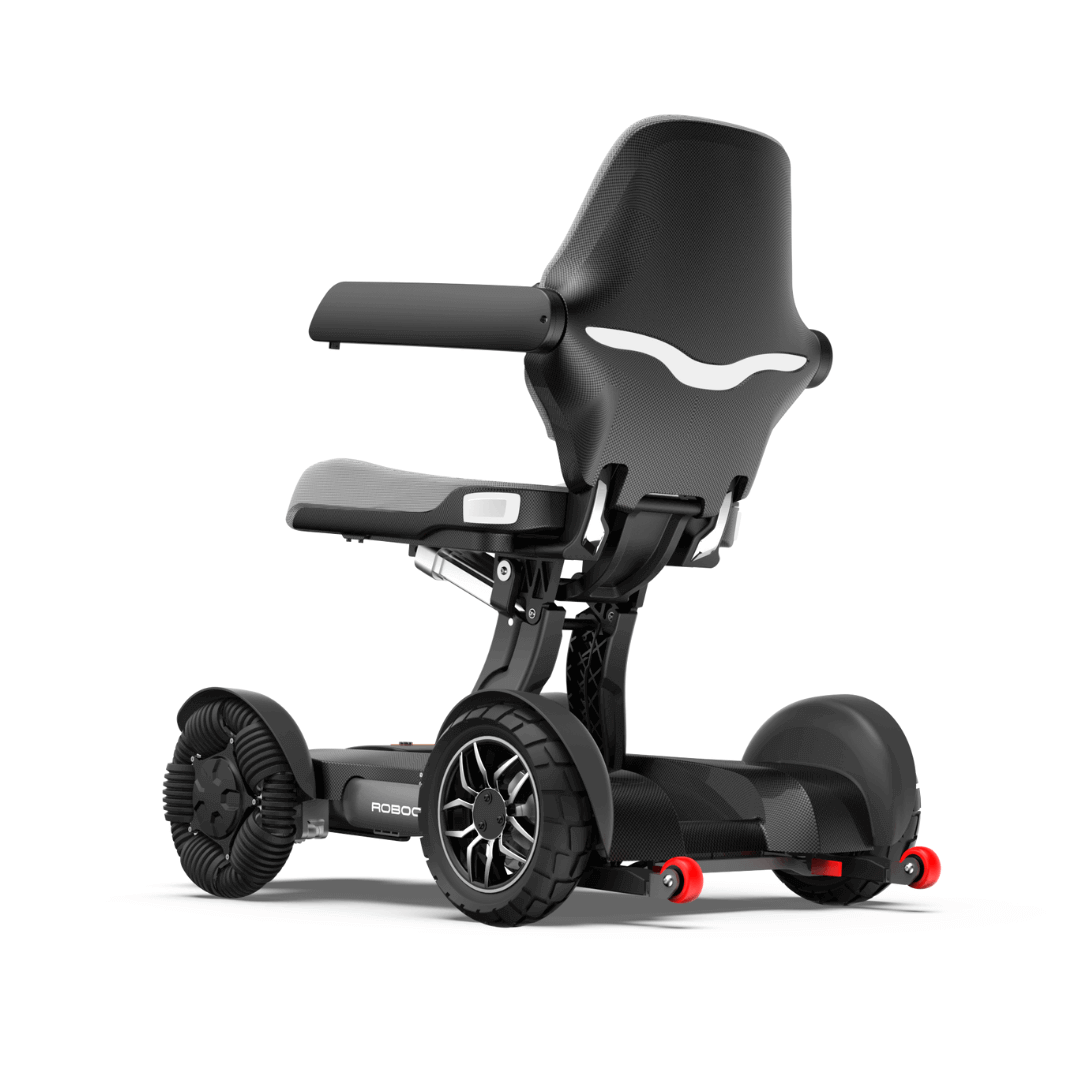 Robooter X40 Automatic Folding All-Terrain Electric Smart Wheelchair - Carbon Black rear 2