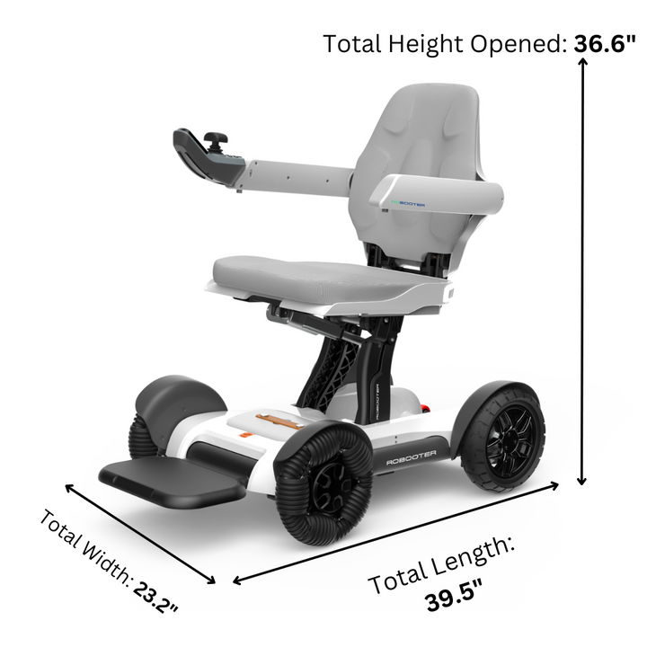 Silla de ruedas eléctrica inteligente todoterreno plegable automática Robooter X40